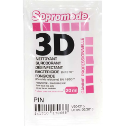 Détergent désinfectant désodorisant  3D pin Sopromode  250 dosettes de 20ml
