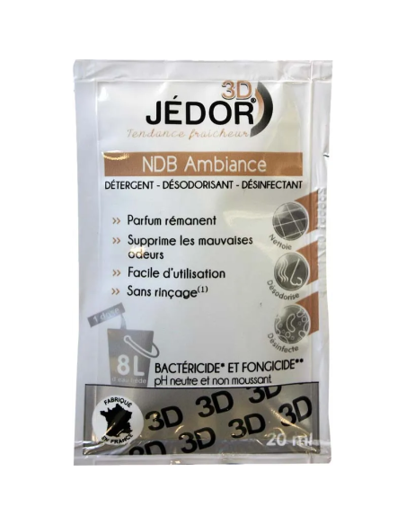 Détergent surodorant bactéricide 3D JEDOR  Ambiance- Ct de 250 dosettes