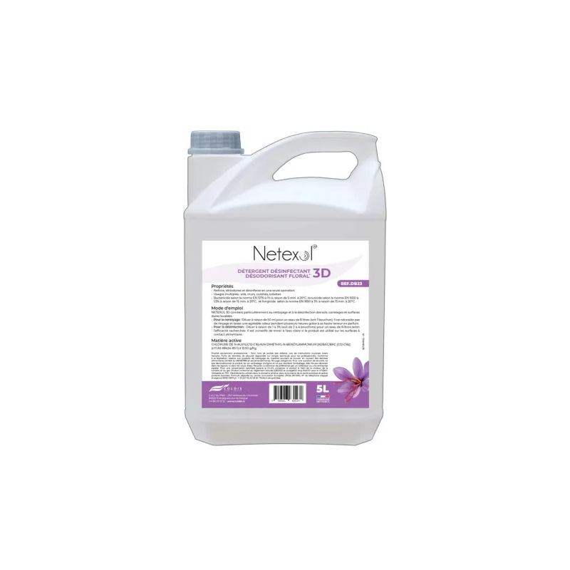 Détergent désinfectant désodorisant Netexol 3d Floral 5L