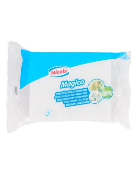 Eponge magique mélamine petit format  Sachet de 4 éponges