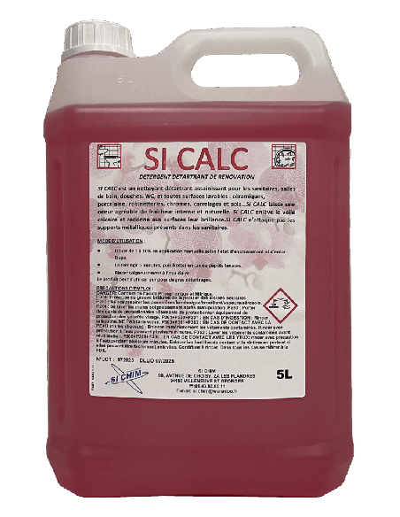 Puissant détartrant rénovant pour les sanitaires SI  CALC Bidon L