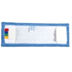 Frange microfibre 40 cm poche et languette avec 2 oeillets