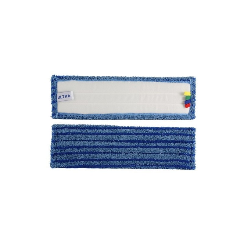 Frange Microfibre Grattante Velcro 40 cm | Nettoyage Professionnel