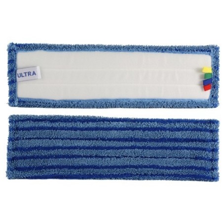 Frange Microfibre Grattante Velcro 40 cm | Nettoyage Professionnel