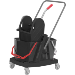 Chariot ménage double seaux 15L professionnel