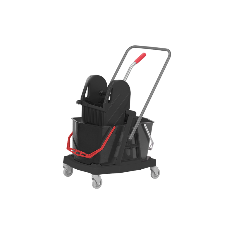 Chariot ménage double seaux 15L professionnel