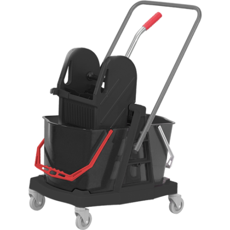 Chariot ménage double seaux 15L professionnel