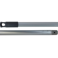 Manche acier troué à vis 140cm l'unité - double utilisation