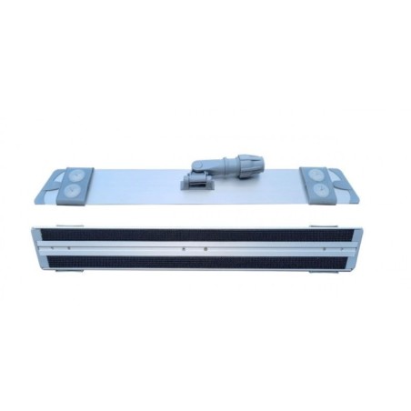 Monture aluminium pour frange velcro 40cm