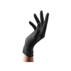 Gant nitrile Standard Noir non poudré - Carton de 10 Boite de 100 gants