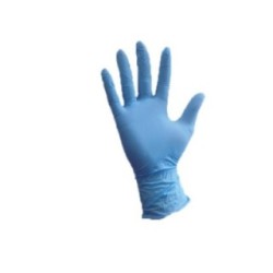 Gant nitrile Standard bleu non poudré - Carton de 10 boites de 100 gants