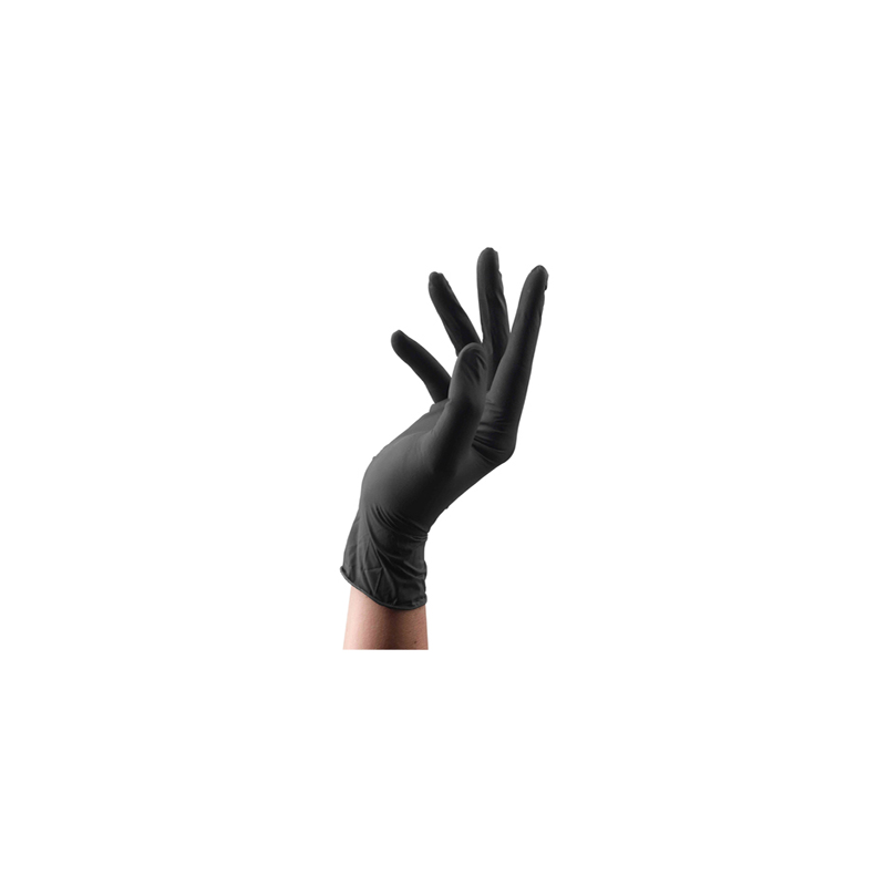 Gant nitrile Premium Noir non poudré 5g - Carton de 10 boites de 100 gants