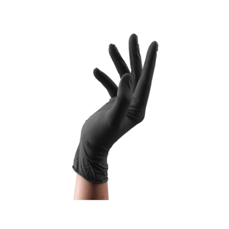 Gant nitrile Premium Noir non poudré 5g - Carton de 10 boites de 100 gants
