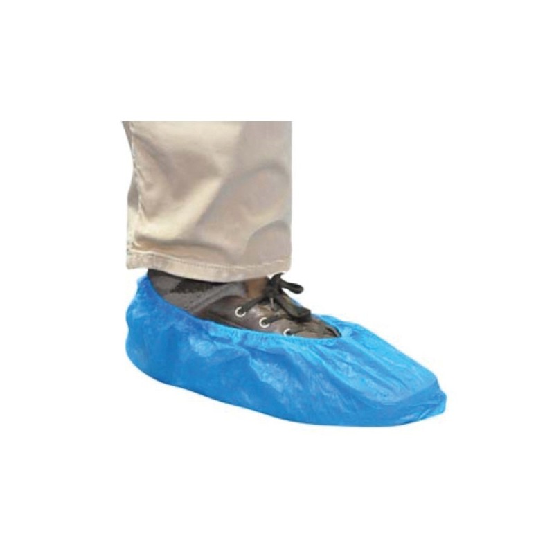 Surchaussures PE bleue le lot de 100