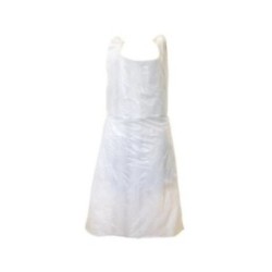 Tablier jetable gaufré ECO PE HD blanc - Carton de 1000
