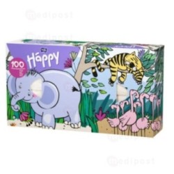 Mouchoirs Bella Happy Baby 2 plis motif éléphant - Carton de 35 boites