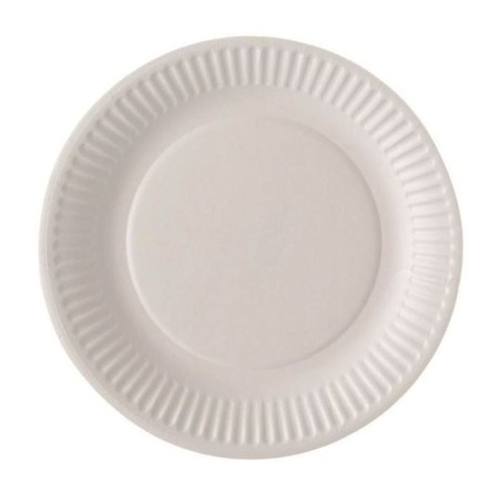 Assiette carton blanc 18cm lot de 100