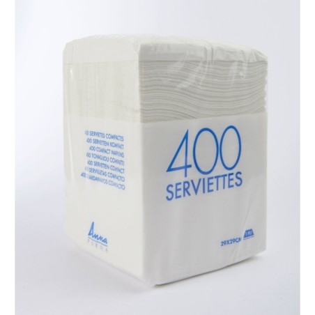 Serviettes Ouate 1 pli recyclé 30x30 - Carton de 4000