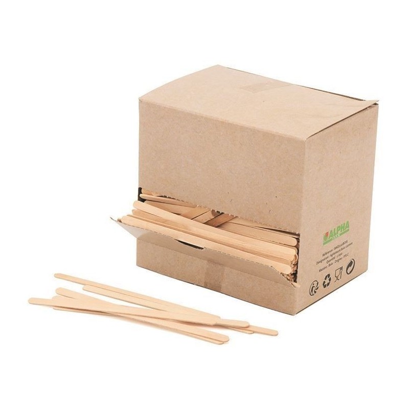 Agitateur à boissons 11cm en bois - Boite de 1000