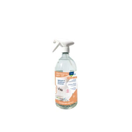 Détergent désinfectant sans parfum sans rinçage Ecocert Pentaspray SR+ Flacon 1L