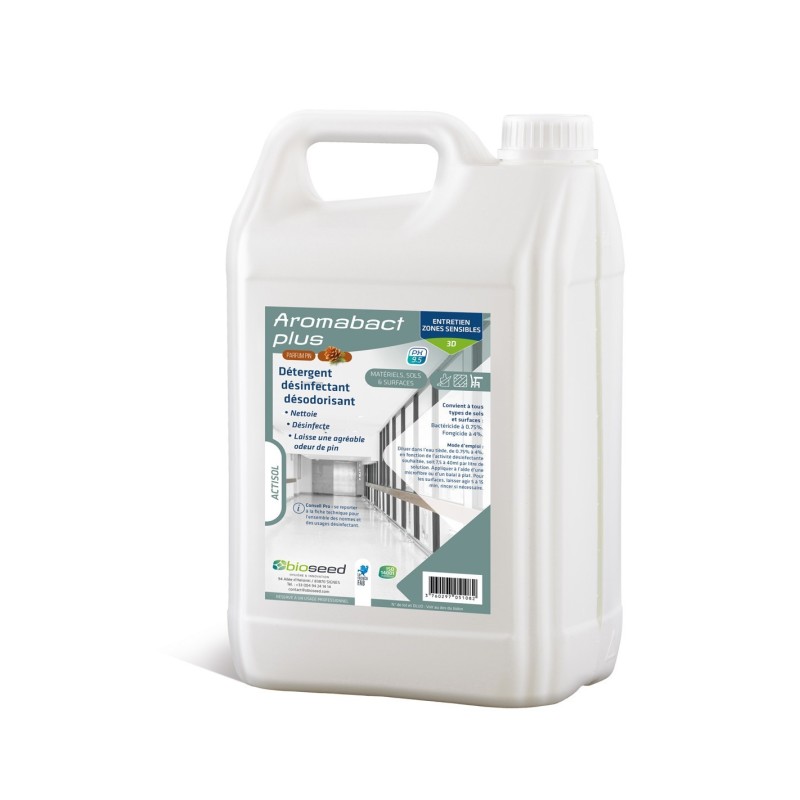 Détergent désinfectant Flacon doseur 1L AROMABACT PLUS