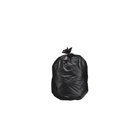 Sac Poubelle 100L Noir 30µ  - Carton de 200 - 8x25 sacs