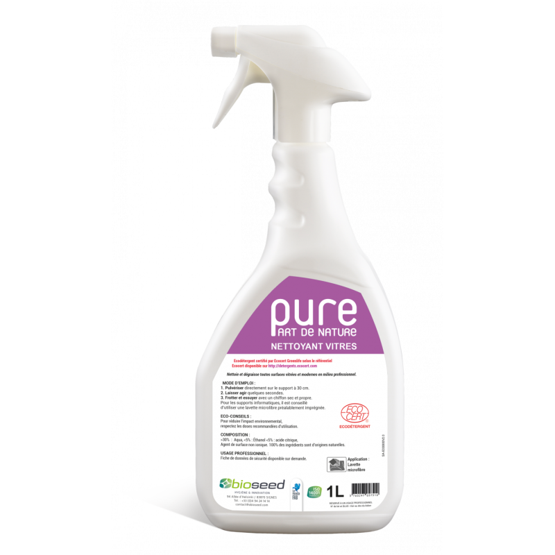 Nettoyant vitres Ecocert PURE VITRES Pulve de 1L