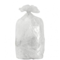 Sac poubelle 110L BD Transp 40µ - Carton de 200 - 10 rlx de 20 sacs