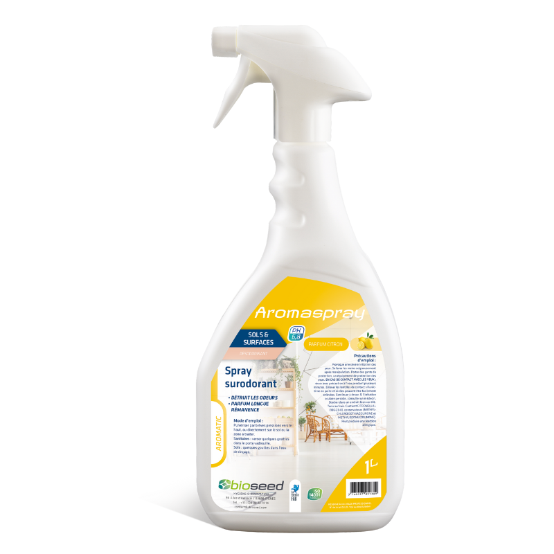 Surodorant rémanent Pulvé. 1L Aromaspray citron
