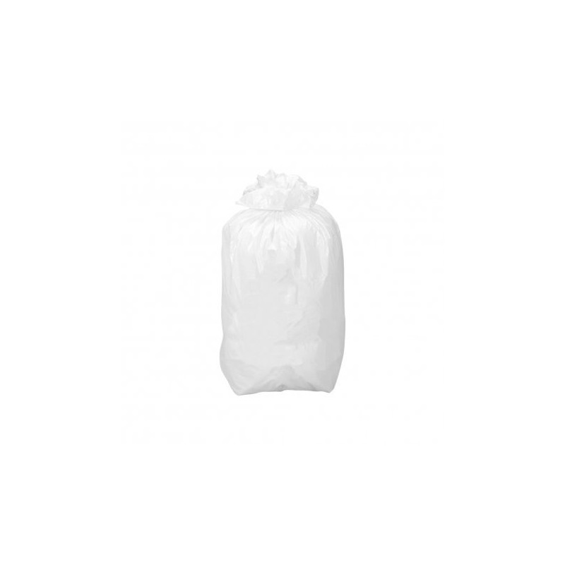Sac poubelle 110L blanc BD 30µ - Carton de 200 - 8 Rlx de 25 sacs