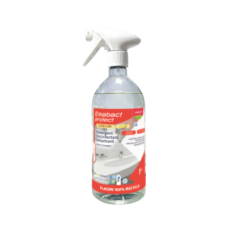 Détergent détartrant désinfectant Emabact protect Souvenirs sucrés Flacon 1L
