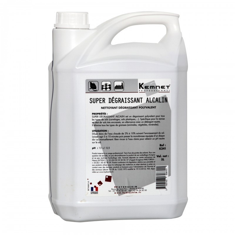 KEMNET K241 Super dégraissant alcalin polyvalent - Bidon de 5L