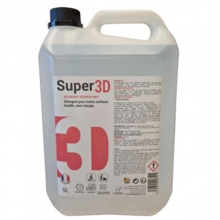 Détergent désinfectant SUPER 3D Bidon 5L