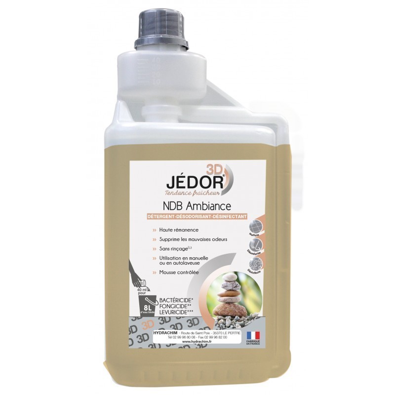 Détergent Surodorant 2D Jedor ambiance - Flacon doseur 1L