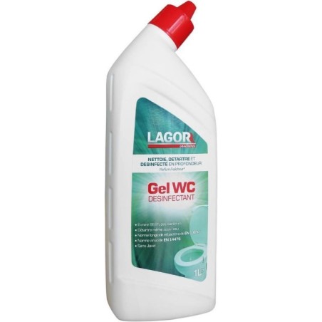 Gel WC désinfectant - LAGOR - Flacon de 1L