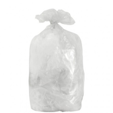 Sac poubelle 30L HD transparent 12µ - Carton de 500 sacs - 20rlx de 25sacs