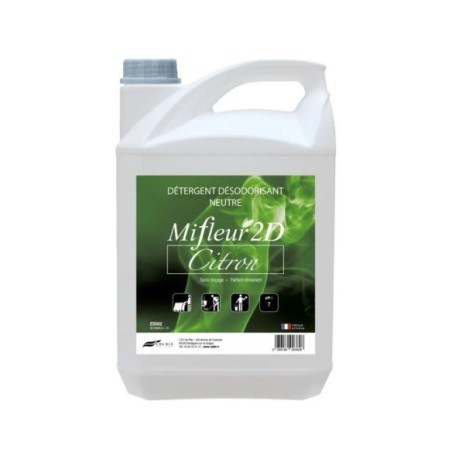 Détergent surodorant neutre Citron MIFLEUR Bidon de 5L