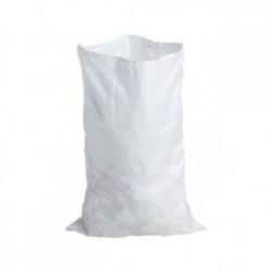 100 Sacs à gravats PP Tresse blanc Capacité 64 L - Résistance 50 Kg
