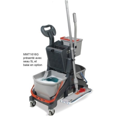 Chariot de lavage double seau Numatic MMT1616 avec presse