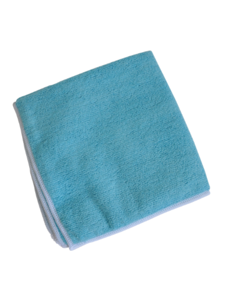 Lavette microfibre 230G/M² Bleue - Sachet de 5
