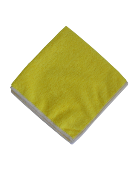 Lavette microfibre 230G/M² Jaune - Sachet de 5