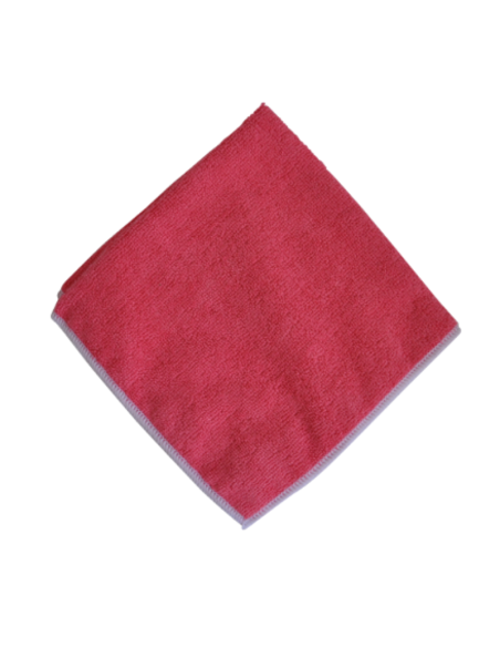 Lavette microfibre 230G/M² Rose - Sachet de 5