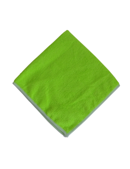 Lavette microfibre 230G/M² Verte - Sachet de 5