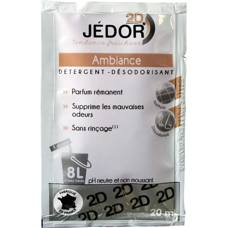 Détergent surodorant   Jedor 2D Ambiance dosettes 20ml - Ct. de 250