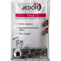 Détergent surodorant  Jedor 2D Floral dosettes 20ml - Ct. de 250