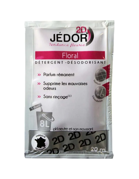 Détergent surodorant  Jedor 2D Floral dosettes 20ml - Ct. de 250
