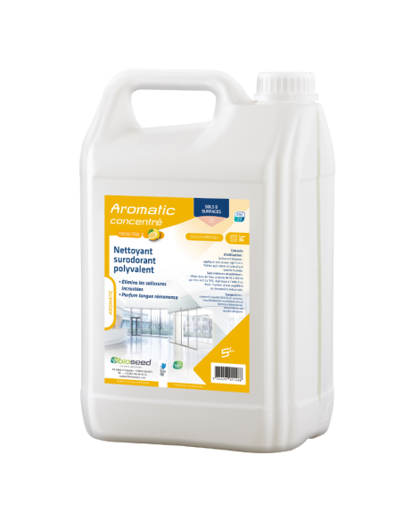 Détergent surodorant sols et surfaces Aromatic citron 2D Bidon 5L