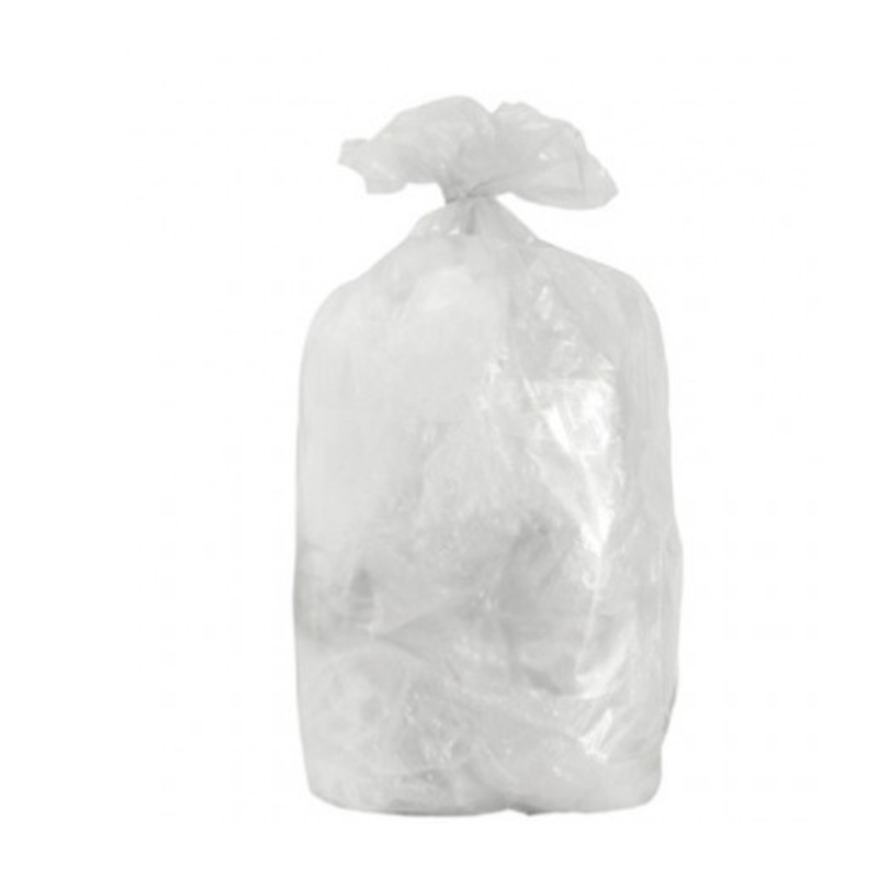 Sac poubelle 110L BD Transparent - Spécial Ent Nett - Carton de 200 - 8 rlx de 25 sacs