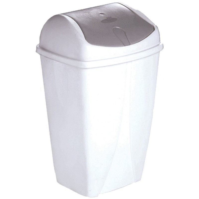 Poubelle couvercle basculant 50L plastique