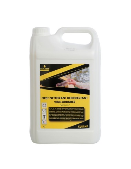 First clean nettoyant désinfectant Vide ordure VO parfum pin Bidon 5L